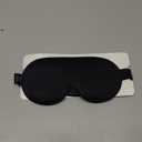 YFONG Weighted Sleep Mask, Women Men 3D Blocking Lights Sleeping Mask (4.2oz/120g), Pressure Relief Night Sleep Eye Mask with Adjustable Strap, Eye Cover Blindfold for Travel Nap Yoga, Black