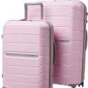Samsonite Freeform 2-Piece Luggage Set - Carry-On & Large Checked Luggage with Dual Spinner Wheels - Durable Polypropylene Hardshell - TSA Lock, Airline-Approved - Expandable Hard Shell - Pink Rose