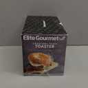 Elite Gourmet 2-Slice Cool Touch Toaster  6 Browning Levels, Extra Wide 1.25 Slots for Bagels & Thick Bread, Cancel Function, Compact, ETL Certified, Black