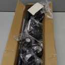 ENJOYBASICS 2 Pack Adjustable Spring Tension Curtain Rods 32 to 66 Inches, Stainless Steel Matte Black Shower Rod No Drilling for Window, Bathroom, Closet, Room Divider, 7/8" Diameter