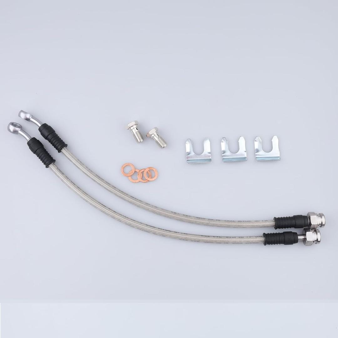 AC PERFORMANCE Universal Rear Brake Hose for Buick, Cadillac, Chevrolet, Oldsmobile, Pontiac, FHK09S