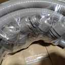 3/4" Dia Liquid Tight Conduit 50 FT,Flexible Non-Metallic PVC Conduit 3/4 Waterproof Electrical Conduit,PVC Electrical Flexible Conduit With 5 Straight And 3 Angle Fittings