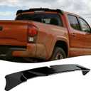 STSEV01 Rear Spoiler Cab Roof Wing Fit for Toyota Tacoma 2016-2023 Accessories Base/Limited/PreRunner/SR/ SR5/ Trail Edition/TRD, Gloss Black Top Wing Lip Exterior