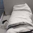 Electric Heated Blanket 72"x84" Full Size Flannel & Sherpa - 4 Heat Settings & 10H Auto Shut Off for Safe Overnight Use, Fast Heating, Machine Washable for Bed, Couch, Office - Light Gray