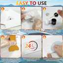 Marine Fiberglass Repair Kit for Boats, Gel Coat Repair Kit for Boats, Fiberglass Boat Repair Kit, Epoxy Filler for Boats, Fiberglass Kit Fix Holes Chips Pit Cracks (Color Match)