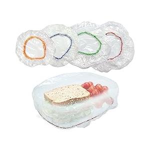 Culinary Elements Reusable Bowl Covers, Fits Small Bowls,12-Pack, 4 Sizes with Elastic, BPA-Free Plastic Food Storage Lids for Leftovers, Snacks & Prep Bowls 3 Pack