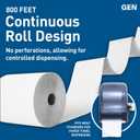 GEN Hardwound Roll Towels - White, 8-Inch x 800 ft, 3 Rolls