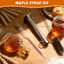 Maple Syrup Hydrometer Test Cup Kit, Maple Sap Hydrometer with Stainless Steel Maples Syrup Equipment, Design for Maples Syrups Supplies, Easy to Read and Accurate