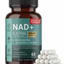NAD Supplement with Resveratrol, NMN Supplement Alternative, NAD Plus Nicotinamide Riboside, Quercetin, CoQ10 for Support Cellular Energy & Vitality, Healthy Aging for Women & Men- 60 Capsules (EXP 01/17/28)