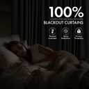 MIULEE Fall 100% Blackout Linen Curtains for Bedroom 40W x 84L Terracotta