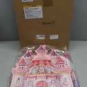 Princess Castle Piata Bundle Girl Princess Party Piata Set Include Pink Castle Piata stick and Blindfold Mask for Princess Theme Birthday Party Supplies Decor, 16.1 x 13.4 x 3.2 Inch