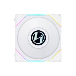 Lian Li UNI Fan TL LCD 120 Reverse Blade ARGB Fan -FDB Bearing- Daisy-Chain Style - Dual Zone Lighting Effects- White- Single Pack - Without Controller - (12RTLLCD1W.US) (120mm)