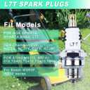 L7T Spark Plug for NGK BPMR7A, 10 Pack Sparkplugs for Champion CJ8 RCJ6Y RCJ7Y & More 2-Stroke Engine, Adofol Spark Plugs for Stihl 017 018 MS170 MS180 MS290 MS310 MS390 029 039 Chainsaw