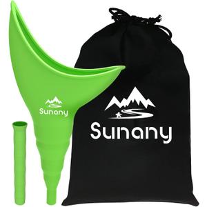 Female Urinal, Reusable Silicone Foolproof Women Pee Funnel Allows Women to Pee Standing Up,Women's Urinal is The Perfect Companion for Indoor Use (green)