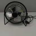 Honey-Can-Do OFC-04476 Compact USB Powered Desk Fan, 7.1x3.54x7.3", Black