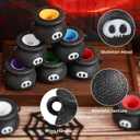 Halloween Pop Out Squishy Toys - 12PCS Cauldron 6 Colors Ghosts Squeeze Party Favors Suppliers Stress Relief Toys for Trick or Treat Halloween Goodie Bag Fillers Kids Adults