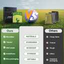 3 x Golf Towel Microfiber (16" X 24") with Clip and Storage Bag, Funny Golf Towels for Golf Bags, Green