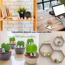 2 x 100Pcs Luminous Tiny Resin Animals Glow in The Dark, Various Mini Animals Figures to Hide, Mini Ducks Frogs Rabbits Mushrooms for Miniature Fairy Garden Accessories Micro Landscape Potted Decoratio