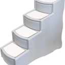 Pet Gear Easy Step IV Pet Stairs, 4-Step for Cats/Dogs, Portable/Lightweight, Sturdy, Essential Grey (PG9740EG)