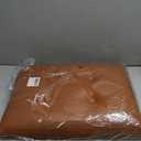 Storage Ottoman Foot Rest Stool. Folding Ottoman with Storage with Thicker Foam Padded Seat. 330 lbs Footstool Bench for Living Room, Bedroom, Home Office Table, 17x13x13in, Light Brown