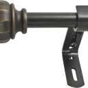Decopolitan 5/8" Facet Ball Curtain Rod Set, 26 inches to 48 inches, Vintage Bronze