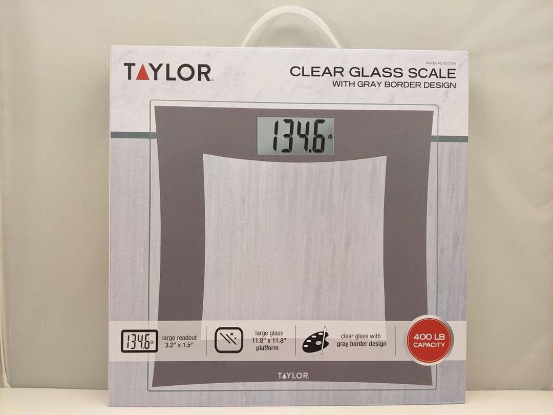 TAYLOR DIGITAL CLEAR GLASS SCALE