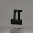 APLusee Swivel Towel Hook 2 Arms Matte Black, 304 Stainless Steel Bathroom Double Towel Holder, Folding Robe Hook Wall Mounted (1 Pack)