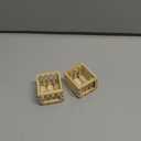 NUOBESTY 4pcs Scale Miniature Wooden Storage Baskets Decorative Decorative Storagebins for Dollhouse Craft Baskets