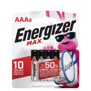 Energizer E92MP-8 Alkaline Battery, AAA, Zinc, Manganese Dioxide, 1.5 V ( 24)