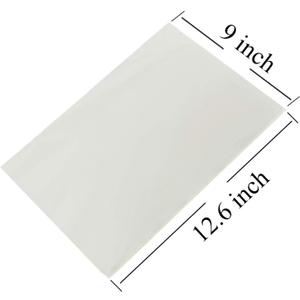 50/100/200 sheets Count Edible Rectangle Rice and Wafer Paper,9x12.6 inches for candy packaging or food decoration (100)
