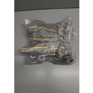 3 x Amazon Essentials Mens 9" Swim Trunks with Mesh Lining, Pockets, Drawstring Closure (X-Small, Grey Stripe)