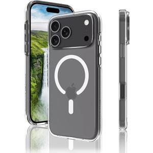 ZONZEE for Clear iPhone 17 Pro Max Case Compatible with MagSafe, Military Grade Drop Protection Shockproof Cover, Scratch Resistant Transparent Phone Case for iPhone 17 Pro Max
