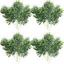Hoteam 20 Pcs Artificial Ruscus Greenery 27.5" Fake Plants Faux Leaf Floral Hanging Spray Branch for Wedding Bouquet Centerpieces