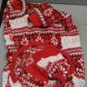 KYEESE Dog Christmas Pajamas, Soft Fleece Holiday Dog Pajamas for Medium Dogs, Warm Plush Winter Pet Sleepwear with Snowflake Pattern, Lightweight Cozy Xmas Outfit Jumpsuit,  (2XL (40-58LBS))