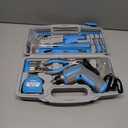 Hi-Spec 35pc Blue Tool Kit with 3.6V USB Electric Screwdriver and Drill set. Complete General Tool Set