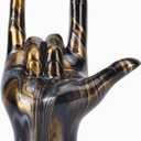 DOVDOV I Love You Gesture Statue, Black and Gold Gesture Home Decor Accents, Modern Art Hand Sculpture Decor, Office, Wedding, Table centerpieces, Home Living Room Decor and Accessories.