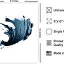 Poster Master Blue Oil Paint Poster - Oil Painting Stroke Print - Abstract & Chic Boho Art - Modern & Aesthetic Art - Living Room or Bedroom Wall Decor - 8x10 UNFRAMED (Style-04)