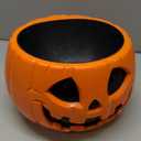 Halloween Candy Bowl Animated Pumpkin Candy Holder with Moving Skeleton Hand Creepy Sound and Red Eyes for Halloween Decorations Indoors and Trick or Treats