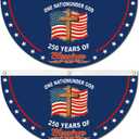 2 x 2-Pack 250 Years Anniversary Flag - 1.5X3 Ft | with 3 Brass Grommets - for Garden Yard Balcony Patriotic Decorations