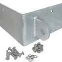 Floating Dock Outside Corner Hinge Plate Bracket, Male - Heavy-Duty Galvanized Steel (Male Plate)