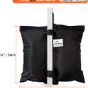 Ontheway Sand Bags for Canopy Tent, Heavy Duty Weights Sandbags, 4pcs-Pack (Black)
