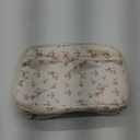 Bluboon Kids Girls Lunch Bag Insulated Lunch Box for school Corduroy Lunch Cooler Organizer School Kids Lunch Tote (Red flower beige base)