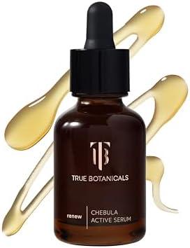 True Botanicals Chebula Active Serum | Optimizes Skins Collagen Levels | Anti-Aging Serum | Treats Fine Lines & Wrinkles | All Skin Types | Dermatologist Tested, All Natural, Vegan | 1 fl oz | 30 ml