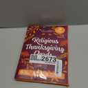 Decorably 18 Pack Foiled 5x7in Thanksgiving Cards Religious with Envelopes and Stickers, 6 Designs Boxed Religious Thanksgiving Cards, with Printed Message Inside