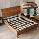 4 Pack Adjustable Height Bed Frame Support Legs, Bed Frame Center Support Legs 5"-12.5", Adjustable Bed Frame Support Legs for Bed Frame Stability and Strength