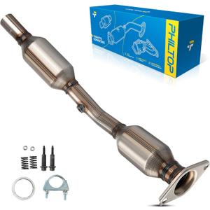 PHILTOP High Flow Catalytic Converter for Toyota, Pontiac(EPA Compliant)
Compatible with Toyota Corolla 2003-2008, Matrix 2003-2008 FWD, Pontiac Vibe 2003-2008 FWD, OE# 53717, 40407, 53451
