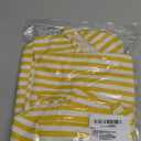 Mindsoft Yellow Striped Ruffled Tablecloth 70 x 52 Inches Cotton Linen Rectangle Striped Table Cloth Classic Farmhouse Vintage Table Cover Decorative Pattern for Holiday Party