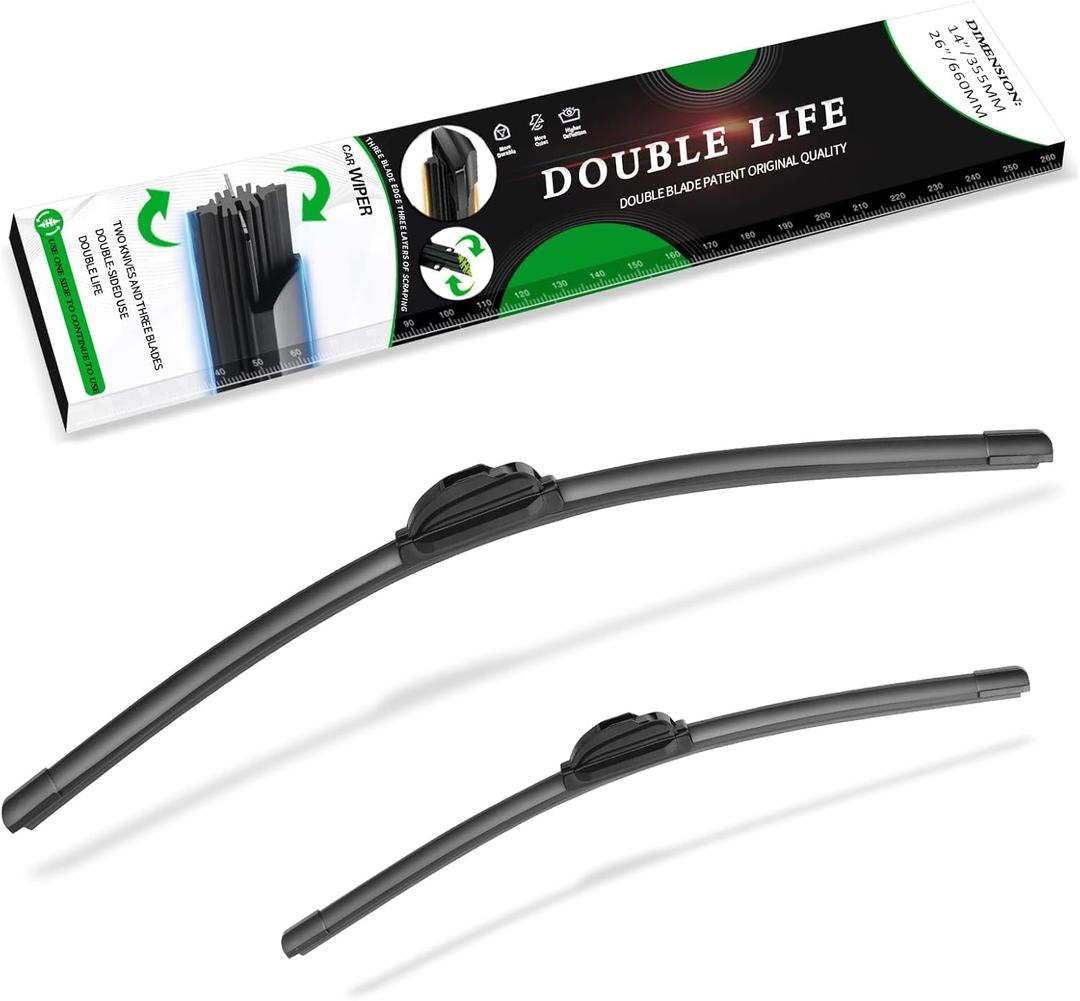 HGENHPIN 26"+16" Windshield Wiper Blades Original Factory Quality