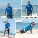 Kanu Surf Mens Mercury Rashguard for Men UPF 50+ Sun Protection Swim Shirts Rash Guard for Men (XX-Large, Wade Royal)