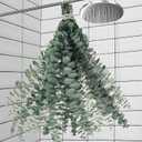 11 PCS Real Dried Eucalyptus Stem for Shower & Bathroom Decor - 17'' Large Natural Fresh Eucalyptus Leaves Hanging Plants, Shower Stuff Green Home Vase Decor, DIY